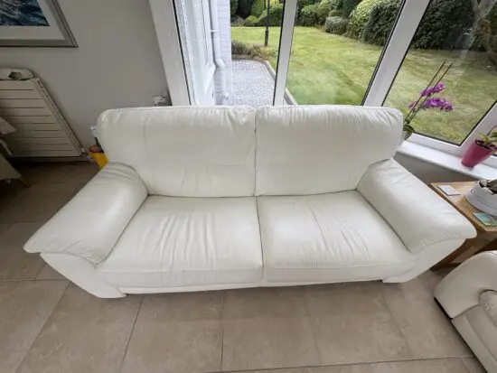 Furniture Village 3 seater sofas - White