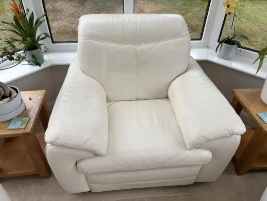 Furniture Village manually incliner armchair - White