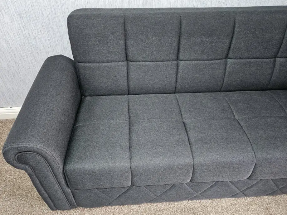 Navy 3 Seater Sofa with Storage