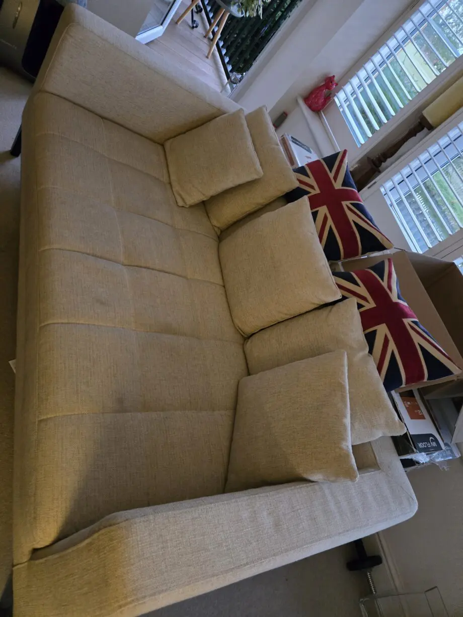 Lovely Cream 3 Seater