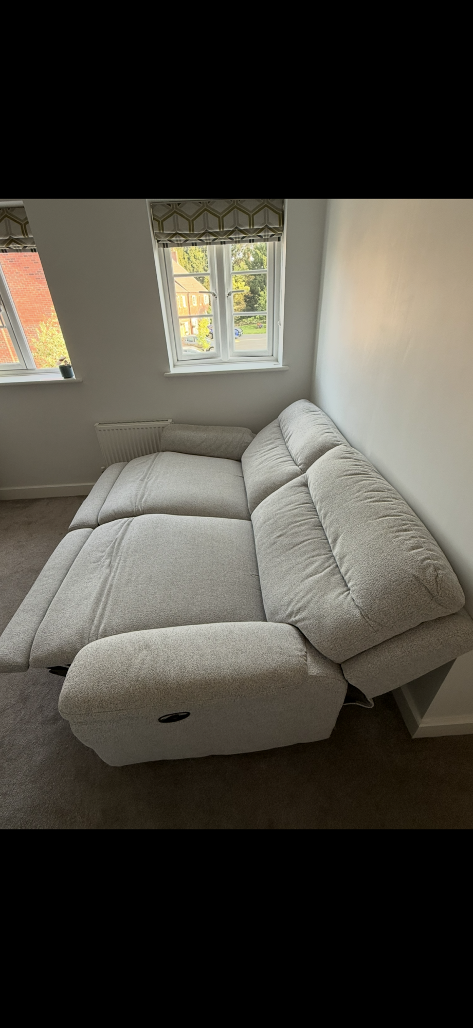 DFS 3 Seater Electric Recliner Sofa