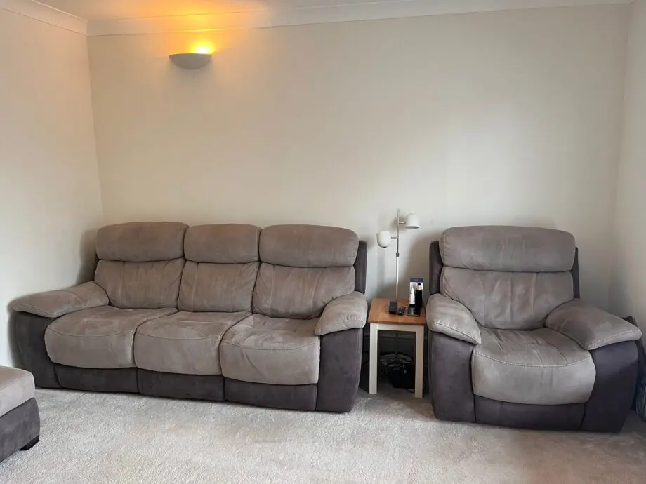 DFS Power recliner sofa set