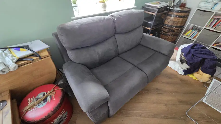 Charcoal Electric 2 seater sofa