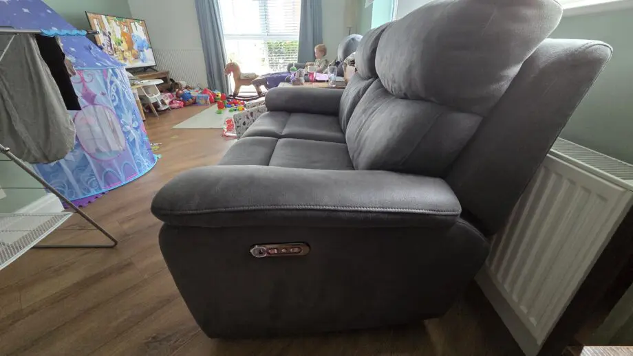 Charcoal Electric 2 seater sofa