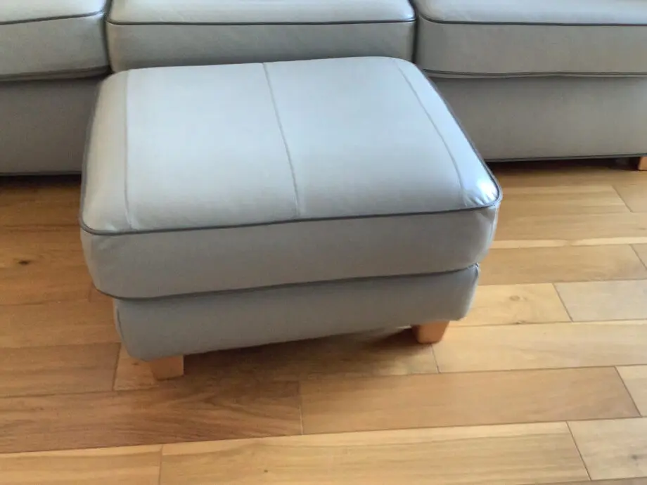 Edward Charles Interiors by GEMS custom made by hand leather 3 seater sofa