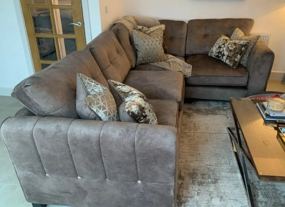 Ariana Large Fabric Classic Back Corner Sofa