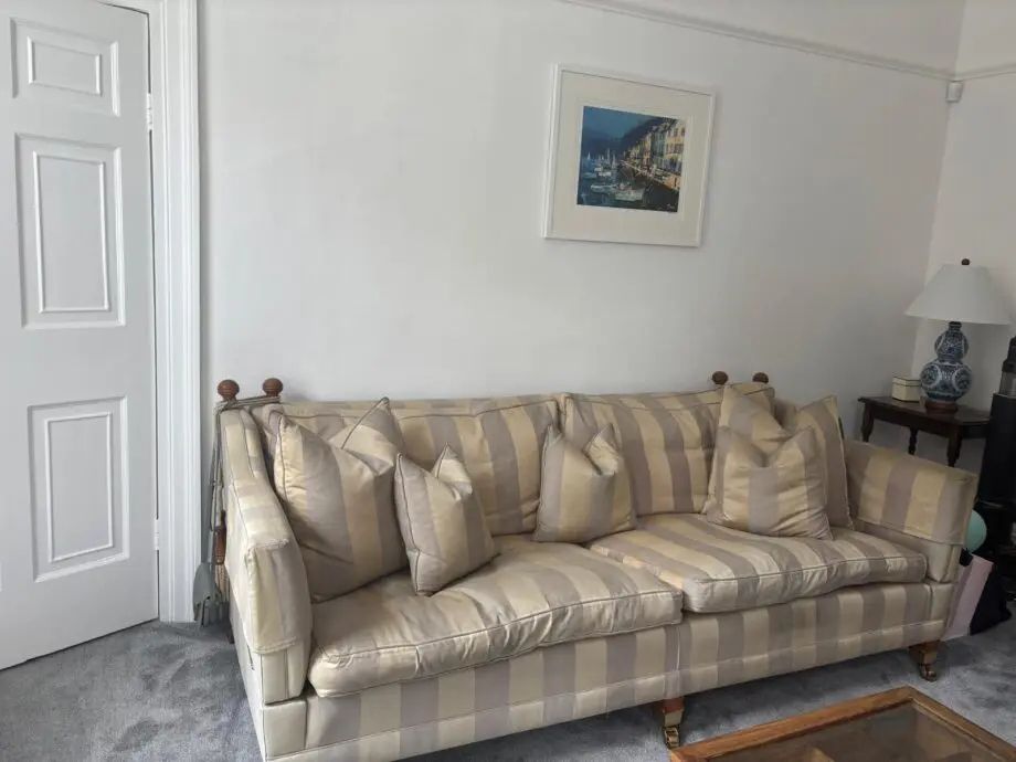 Two Duresta Trafalgar 3 seat sofas
