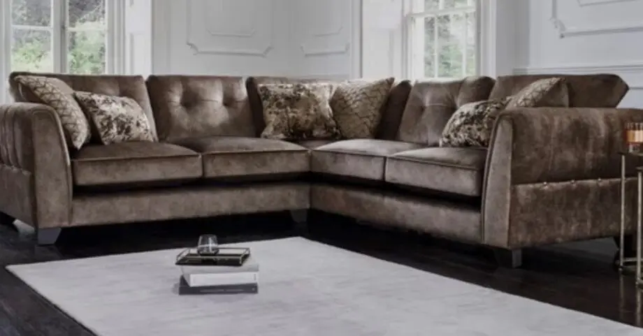 Ariana Large Fabric Classic Back Corner Sofa
