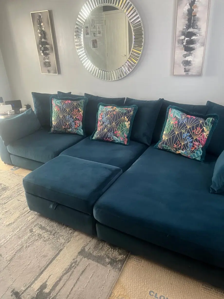 Dfs blue sofa
