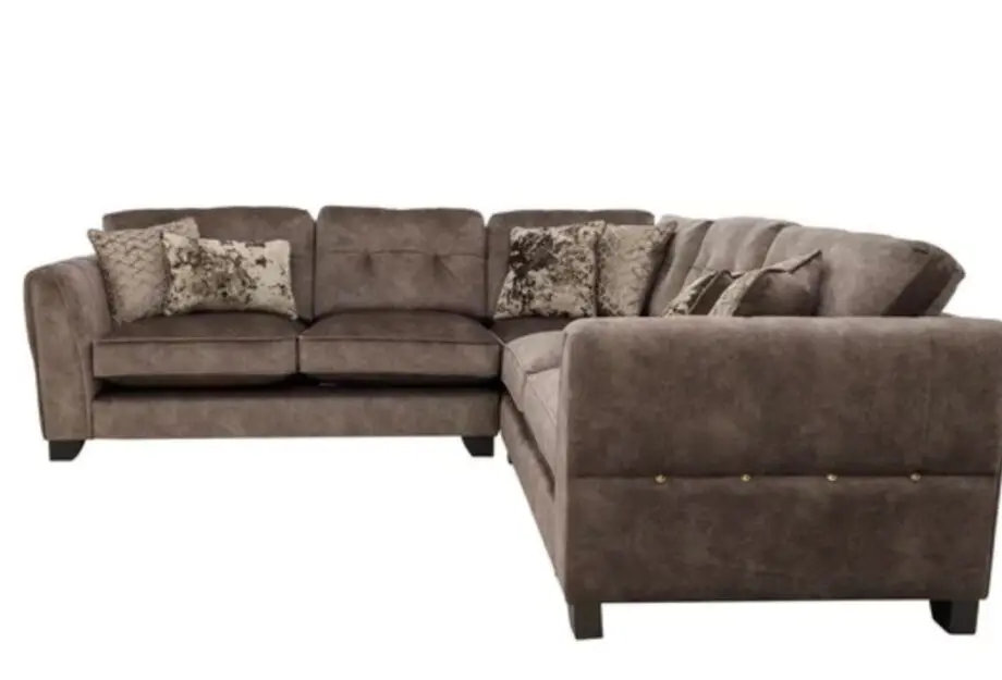 Ariana Large Fabric Classic Back Corner Sofa