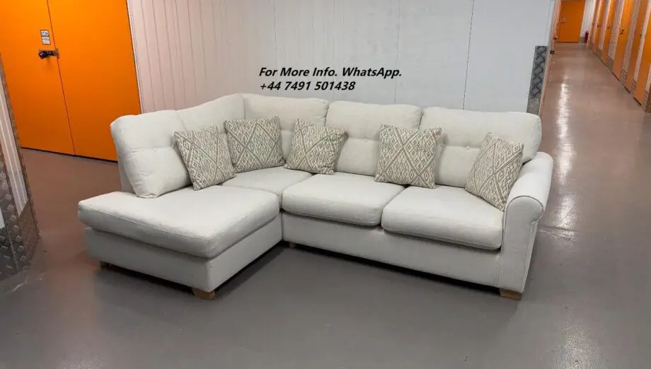 DFS Cream L Shape Corner Sofa Condition New