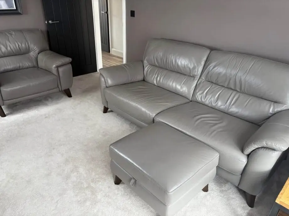 DFS Leather Sofa Suit (Non Recliner)