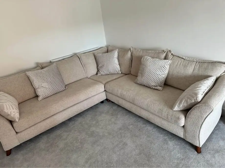 Sofology, brand new, cream & ivory Corner Sofa and Loveseat pair