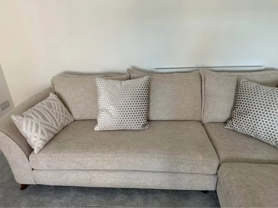 Sofology, brand new, cream & ivory Corner Sofa and Loveseat pair