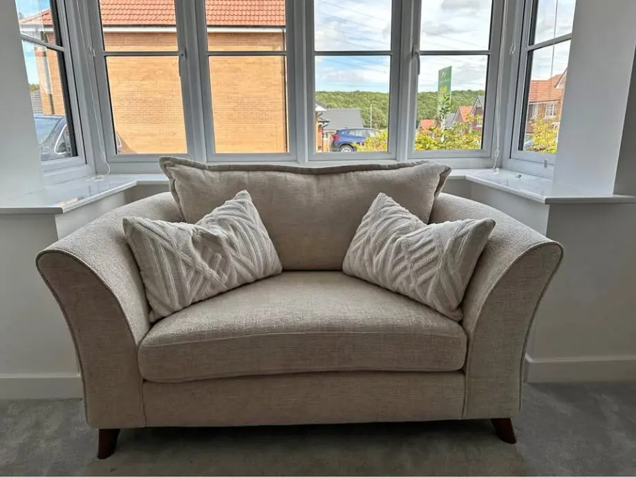 Sofology, brand new, cream & ivory Corner Sofa and Loveseat pair