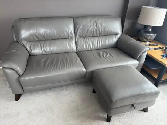 DFS Leather Sofa Suit (Non Recliner)