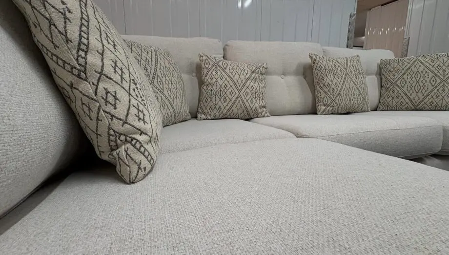 DFS Cream L Shape Corner Sofa Condition New