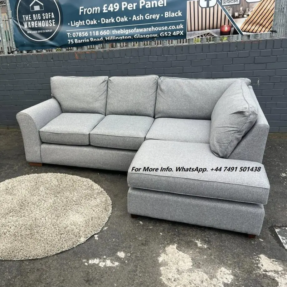 Next Michigan Corner Chaise Sofa || Chenille Fabric
