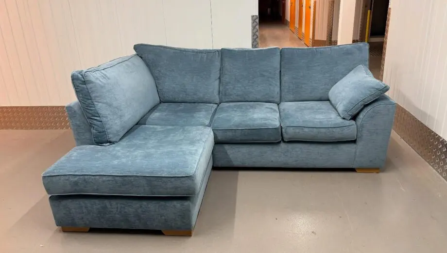 Next Stamford Blue L Shape Corner Sofa