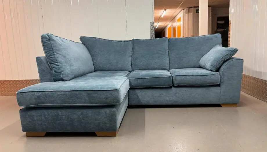 Next Stamford Blue L Shape Corner Sofa