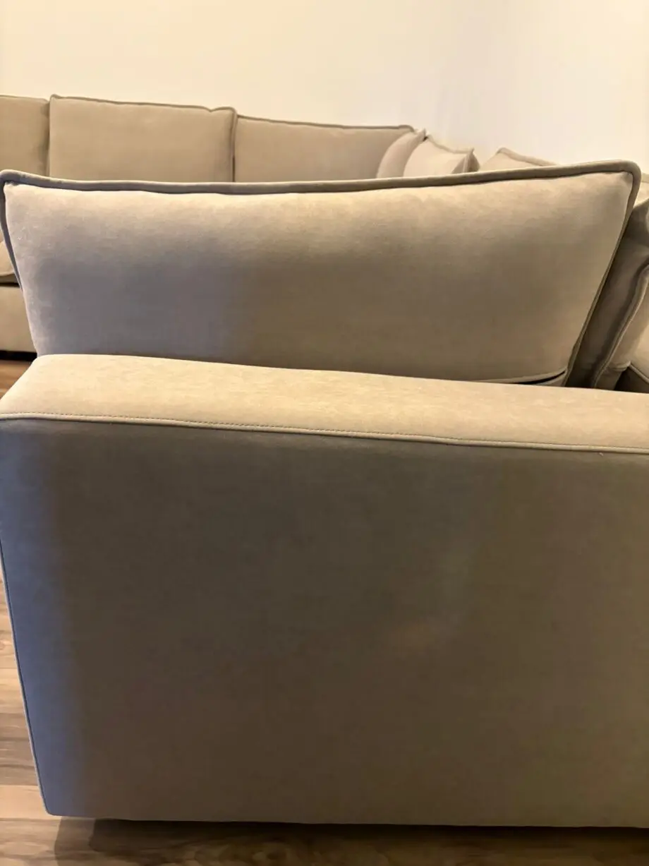 Dusk Boston cirner sofa 5 seater sand color