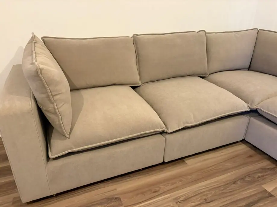 Dusk Boston cirner sofa 5 seater sand color