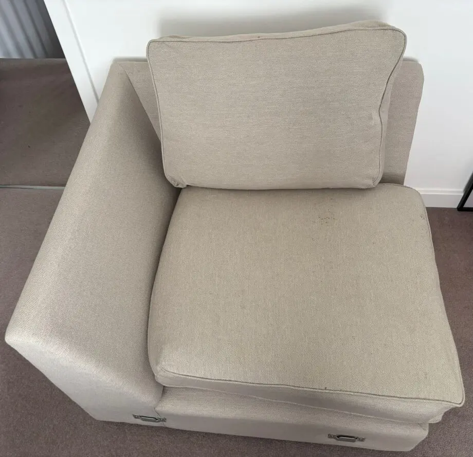 Beige corner sofa