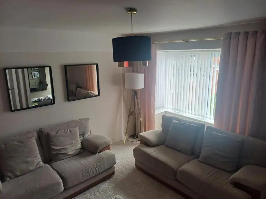Tan beige sofas x 2