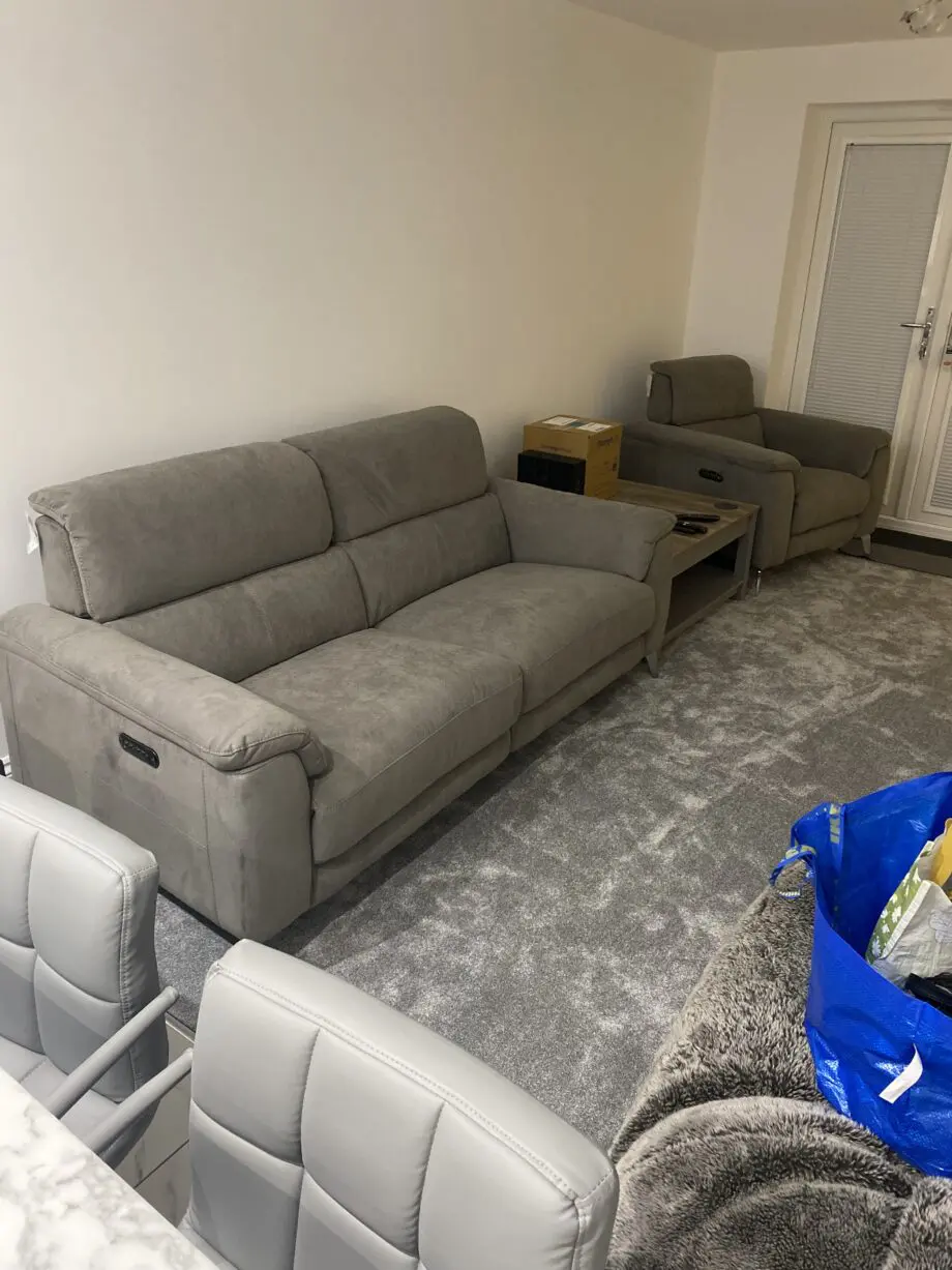 Sofology Illinois grey recliner sofa