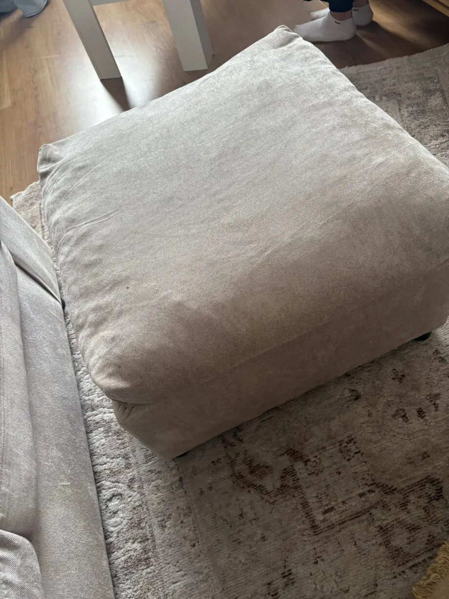 6 Seater Corner Sofa with Footstool