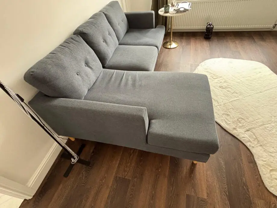 Habitat Navy Blue Corner Sofa