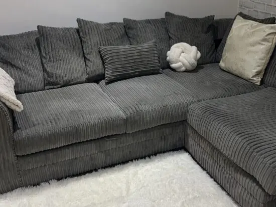 Grey corner sofa