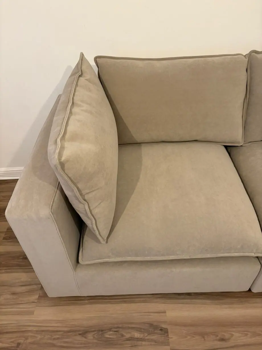 Dusk Boston cirner sofa 5 seater sand color
