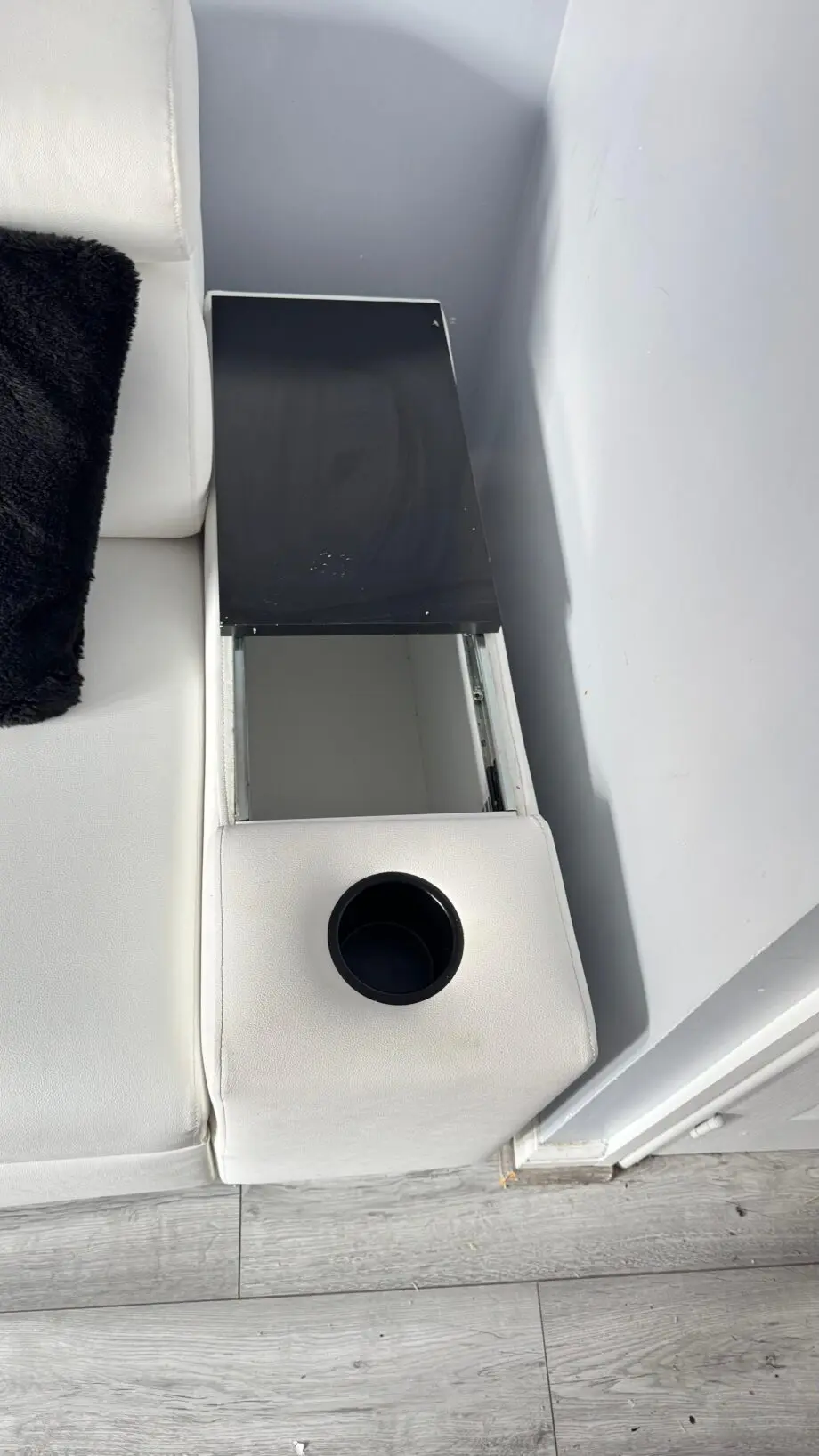 White sofa bed