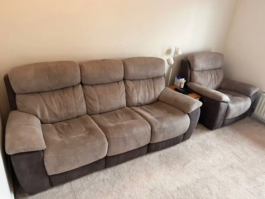 DFS Power recliner sofa set