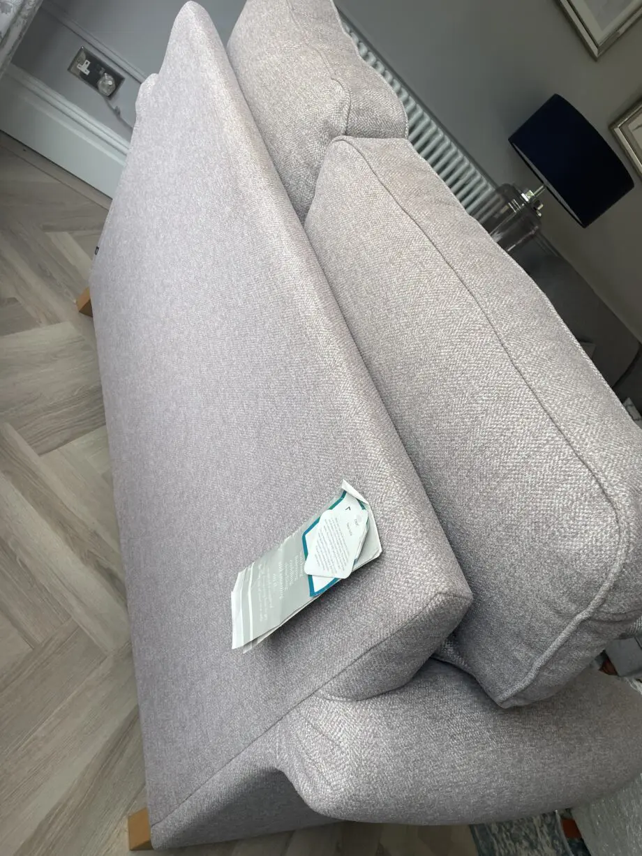 Next Ashford Highback Sofa Set RRP £5,898 (5 items), Woven Chenille Easy Clean Light Grey.