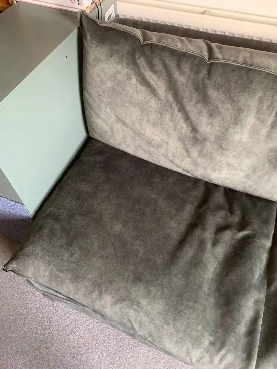 Emerald green two seater sofa bed