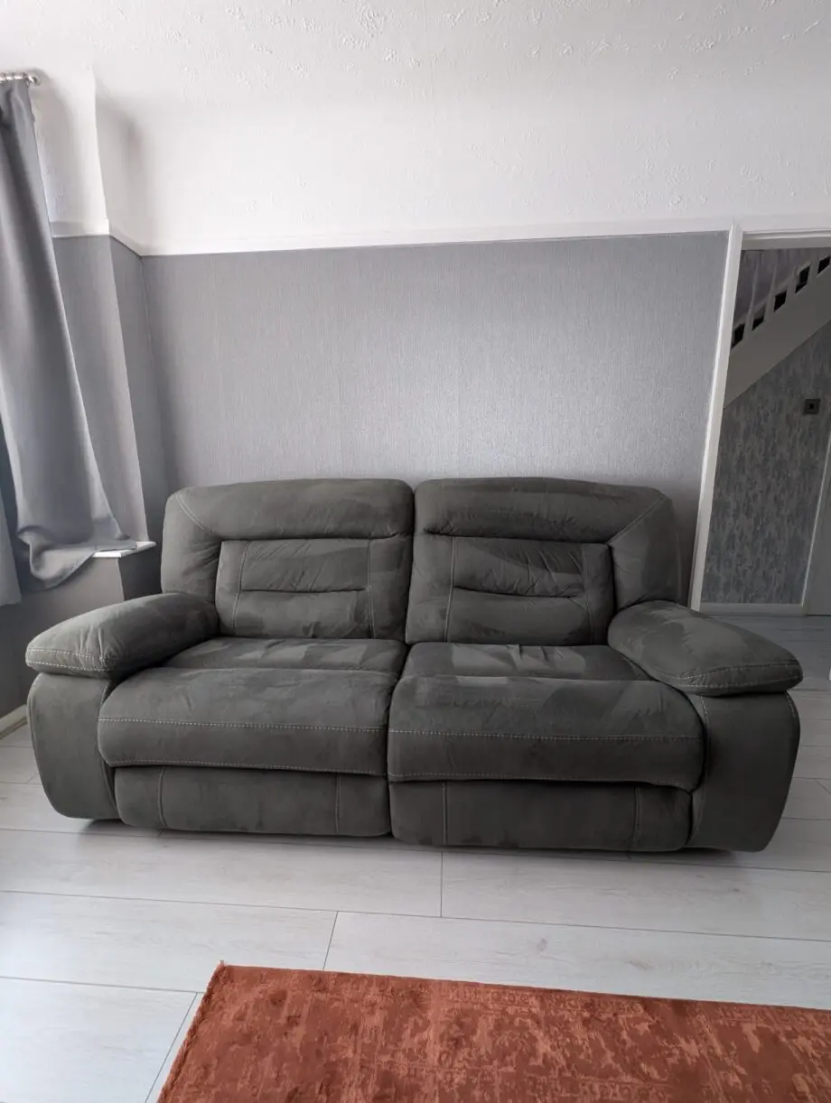 Harvey’s grey recliner 2 and armchair