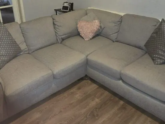 grey corner sofa