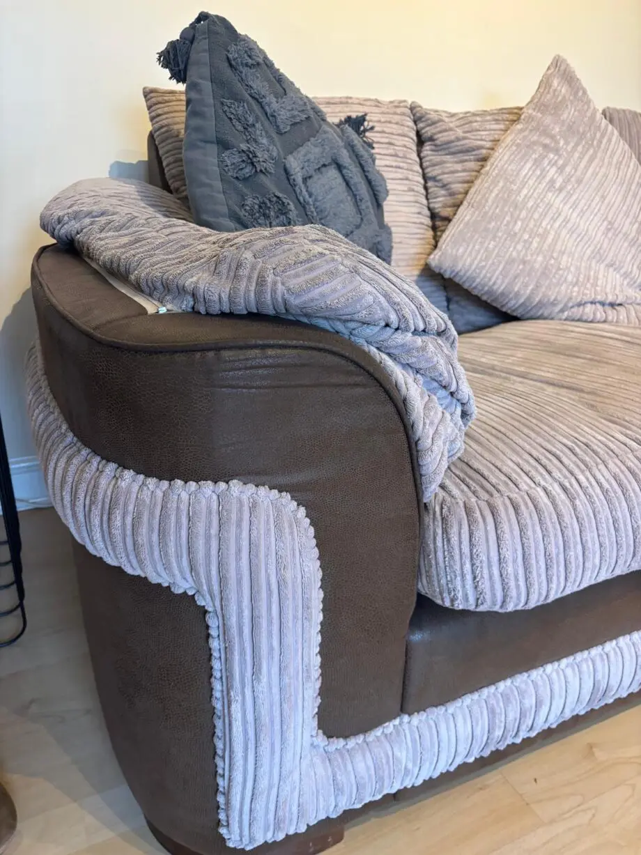 Beige /brown 2 seater sofa bed