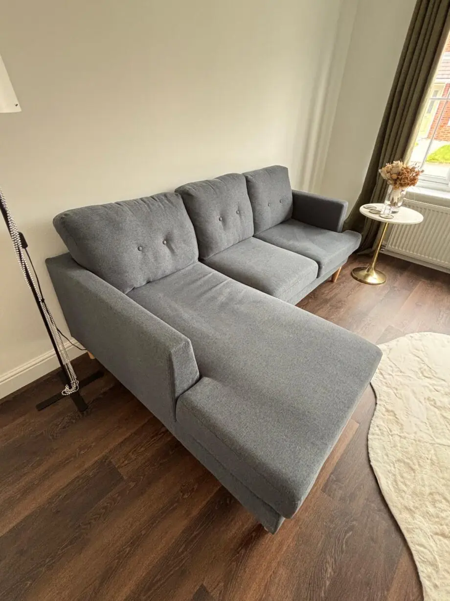 Habitat Navy Blue Corner Sofa