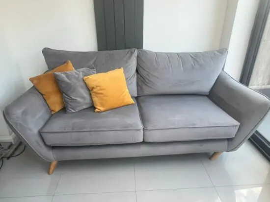 Habitat Grey 3 Seater Sofa