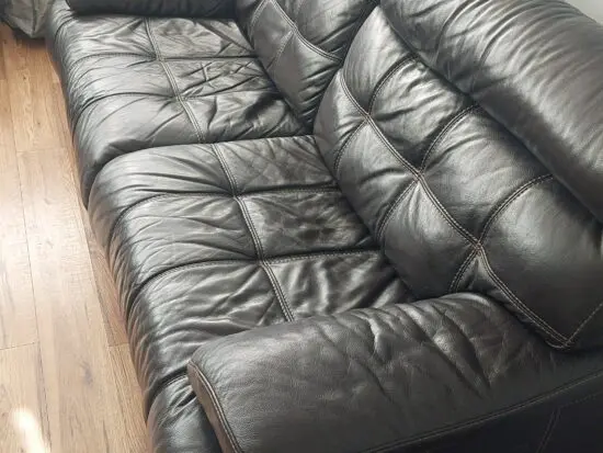 Brown Leather Electeic Reclining Sofa