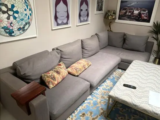 CAMERICH brand LAZYTIME Corner sofa in grey fabric