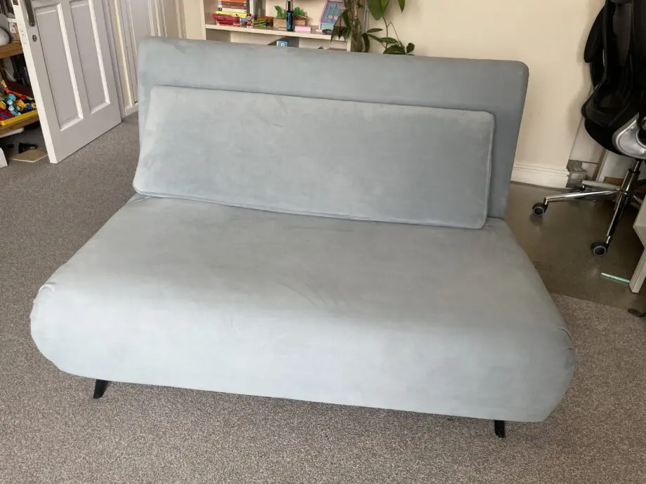 MADE Click Clack 2 Seater Sofa Bed Light Blue