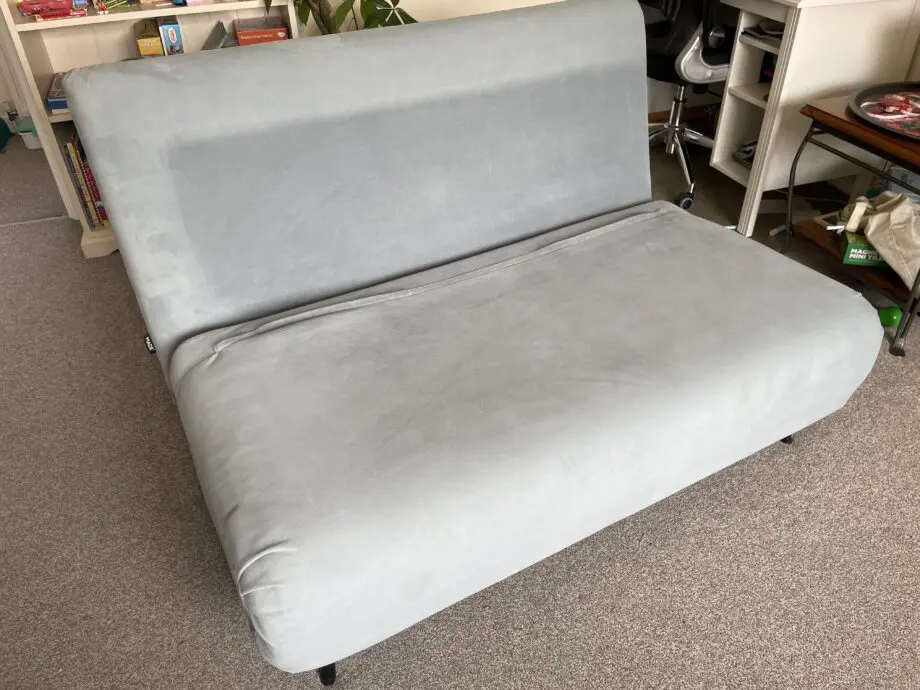 MADE Click Clack 2 Seater Sofa Bed Light Blue