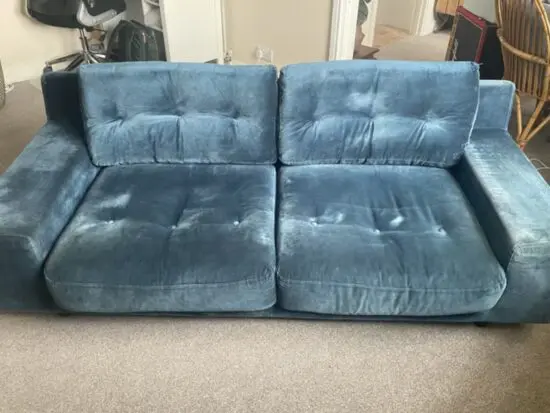 Habitat Hendricks Teal 3 Seater Sofa