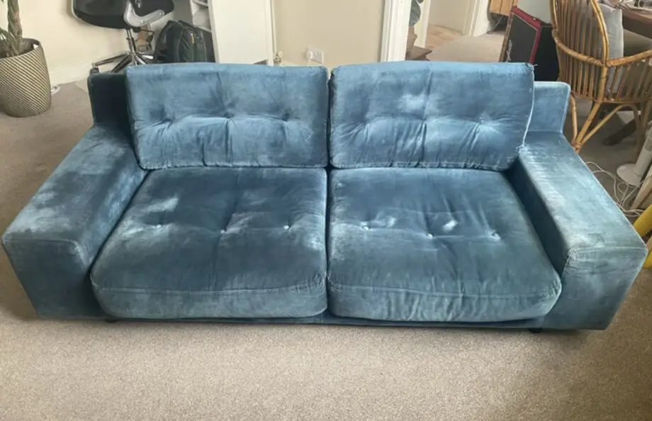 Habitat Hendricks Teal 3 Seater Sofa