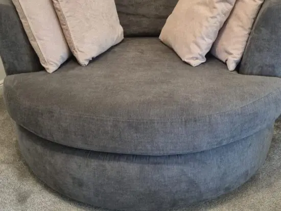 DFS Grey 2 seater Swivel Chair