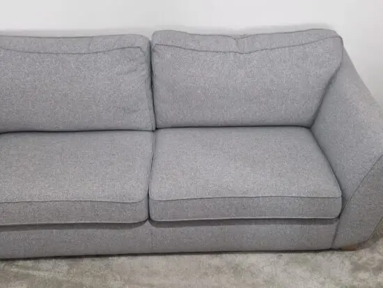 DFS Orlby 4-Seater Fabric Sofa – Removable Arms – Grey – Excellent Condition